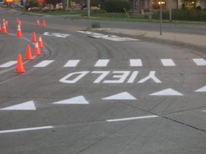 Roundabout markings by APM