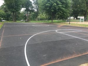 Basketball court by Advanced Pavement Marking