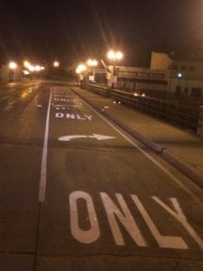 City turn lame markings by Advanced Pavement Marking
